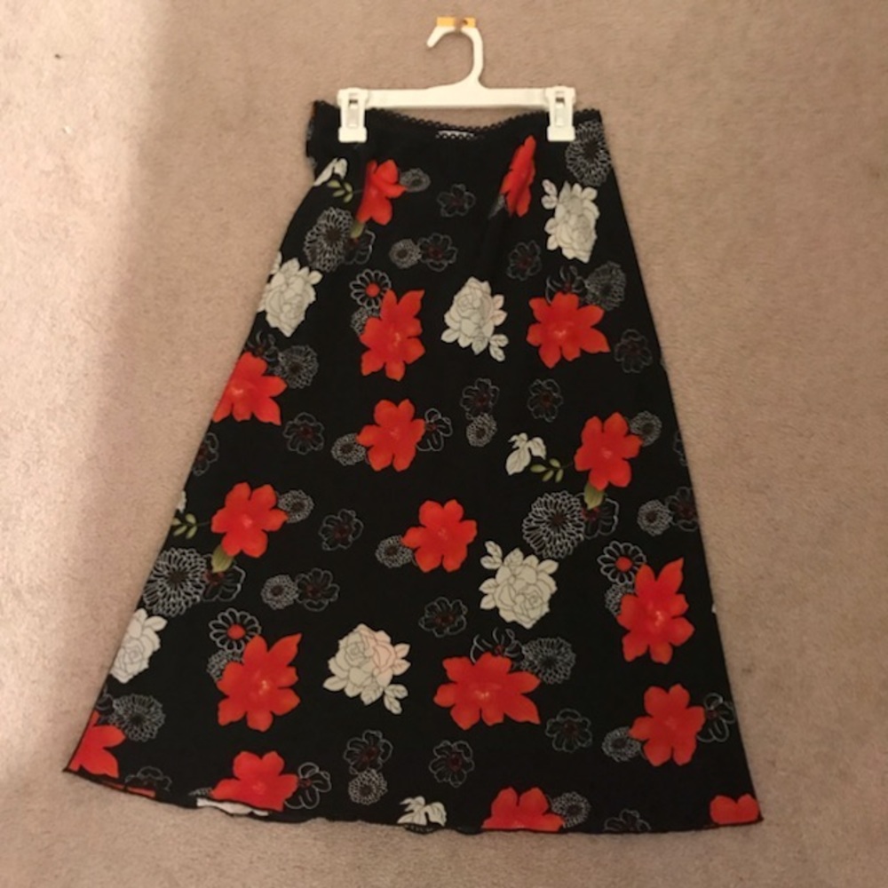A midi skirt